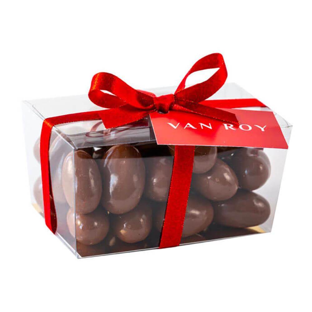 Van Roy Milk Chocolate Brazil Nuts in Ballotin with Ribbon 250g